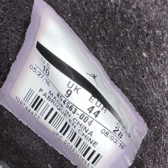 Nike Men's Jordan Westbrook 0.2 Black-Sail Suede Why Not Basketball size 10 - Picture 6 of 6